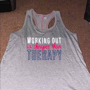 sleeveless work out shirt